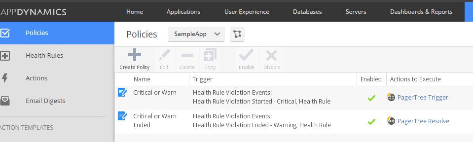 Create another policy for the resolve action.